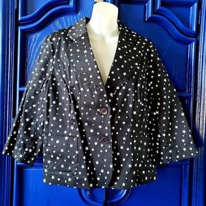 Vintage Star Semi Cropped Blazer Y2K Joan Rivers
